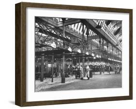 Smithfields Market Almost Empty Because of the Postwar Shortage on Meat-Cornell Capa-Framed Photographic Print