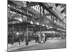 Smithfields Market Almost Empty Because of the Postwar Shortage on Meat-Cornell Capa-Mounted Photographic Print