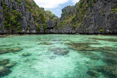 The Small Lagoon Entrance in the Miniloc Island, El Nido, Philippines-smithore-Framed Photographic Print