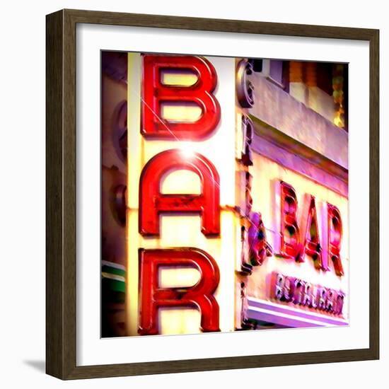 Smiths Bar, New York-Tosh-Framed Art Print