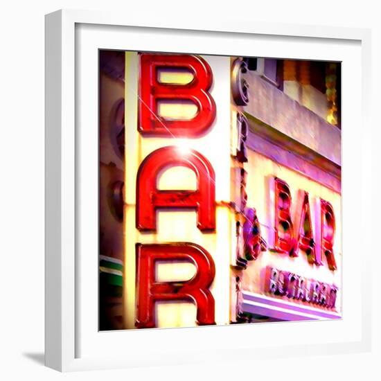 Smiths Bar, New York-Tosh-Framed Art Print