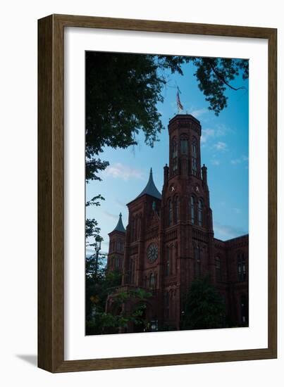 Smithsonian Castle Dawn-Steve Gadomski-Framed Photographic Print