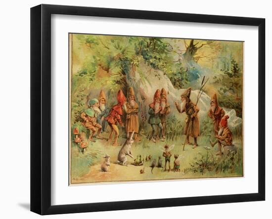 Smithsonian Libraries: A Council of Gnomes-null-Framed Art Print