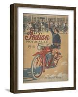 Smithsonian Libraries: Indian Motorcycle Cover-null-Framed Art Print