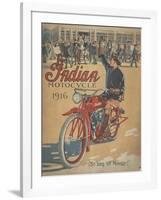 Smithsonian Libraries: Indian Motorcycle Cover-null-Framed Art Print