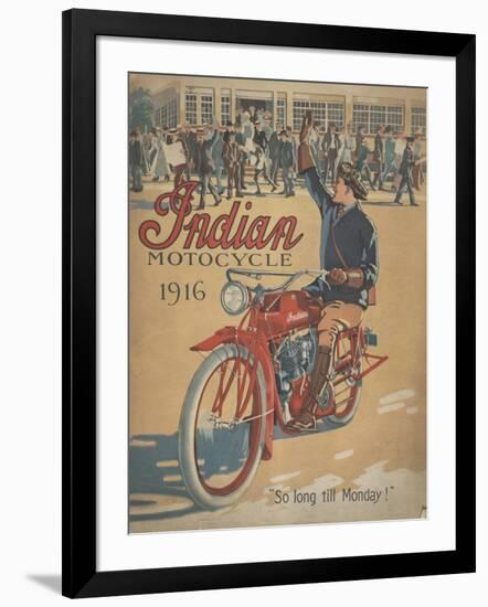 Smithsonian Libraries: Indian Motorcycle Cover-null-Framed Art Print