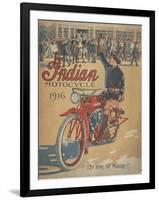 Smithsonian Libraries: Indian Motorcycle Cover-null-Framed Art Print