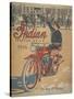 Smithsonian Libraries: Indian Motorcycle Cover-null-Stretched Canvas