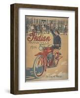 Smithsonian Libraries: Indian Motorcycle Cover-null-Framed Art Print