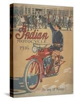 Smithsonian Libraries: Indian Motorcycle Cover-null-Stretched Canvas