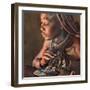 smoke bath in the hut-Piet Flour-Framed Photographic Print