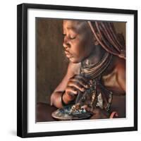 smoke bath in the hut-Piet Flour-Framed Photographic Print