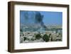 Smoke Billowing from Amman, Jordan-Peter Skingley-Framed Photographic Print