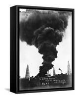 Smoke Billowing from an Oil Well Fire-null-Framed Stretched Canvas