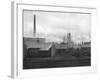 Smoke Billowing from Chimneys in Factory Town-Emil Otto Hopp?-Framed Photographic Print