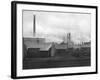 Smoke Billowing from Chimneys in Factory Town-Emil Otto Hopp?-Framed Photographic Print