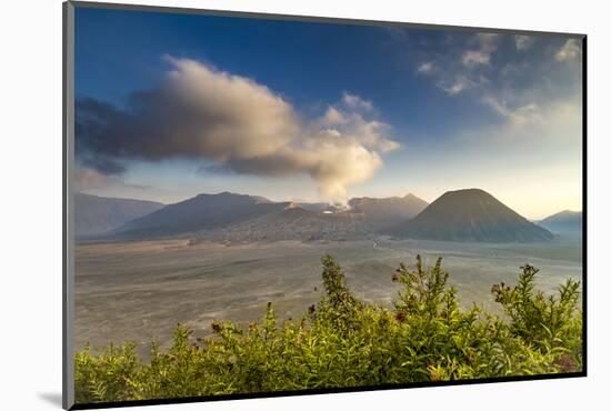 Smoke billowing from Mount Bromo volcano, Java, Indonesia-Paul Williams-Mounted Photographic Print