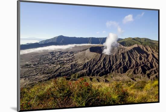 Smoke billowing from Mount Bromo volcano, Java, Indonesia-Paul Williams-Mounted Photographic Print