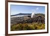 Smoke billowing from Mount Bromo volcano, Java, Indonesia-Paul Williams-Framed Photographic Print