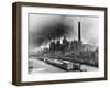 Smoke Billowing Out of the Iron Works, Corby, Northamptonshire-null-Framed Photographic Print