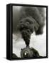 Smoke Billows from the Smoke Stack of Engine No. 734-Chris Gardner-Framed Stretched Canvas