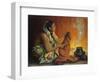 Smoke Ceremony-Eanger Irving Couse-Framed Giclee Print