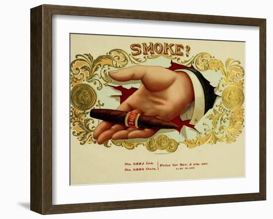 Smoke Cig-null-Framed Giclee Print