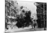 Smoke Filled Street after Aid Raid-null-Mounted Photographic Print