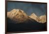 Smoke From A Village Home Passes Over The Mountains In Dingboche Nepal-Rebecca Gaal-Framed Photographic Print