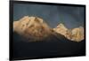 Smoke From A Village Home Passes Over The Mountains In Dingboche Nepal-Rebecca Gaal-Framed Photographic Print