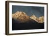 Smoke From A Village Home Passes Over The Mountains In Dingboche Nepal-Rebecca Gaal-Framed Photographic Print