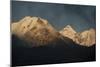 Smoke From A Village Home Passes Over The Mountains In Dingboche Nepal-Rebecca Gaal-Mounted Photographic Print