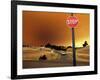 Smoke from a Wildfire Billows Over a Hillside-null-Framed Photographic Print