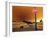 Smoke from a Wildfire Billows Over a Hillside-null-Framed Photographic Print