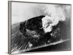 Smoke from Mount Vesuvius-null-Framed Photographic Print