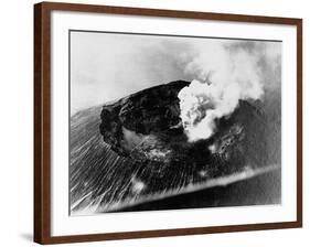 Smoke from Mount Vesuvius-null-Framed Photographic Print