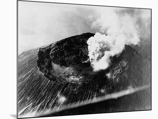 Smoke from Mount Vesuvius-null-Mounted Photographic Print