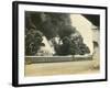 Smoke from Shelled Fuel Tanks in Madras-null-Framed Photographic Print