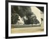 Smoke from Shelled Fuel Tanks in Madras-null-Framed Photographic Print