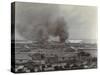 Smoke from Shelled Fuel Tanks in Madras-null-Stretched Canvas