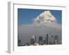 Smoke from the Station Fire Rises over Downtown Los Angeles-null-Framed Photographic Print