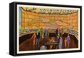 Smoke Havana Cigars-Curt Teich & Company-Framed Stretched Canvas