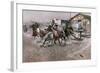 Smoke of a .45, 1908-Charles Marion Russell-Framed Giclee Print