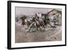 Smoke of a .45, 1908-Charles Marion Russell-Framed Giclee Print