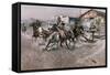 Smoke of a .45, 1908-Charles Marion Russell-Framed Stretched Canvas