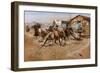 Smoke of A .45-Charles Marion Russell-Framed Art Print