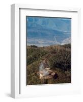 Smoke Rises from a Drilling Rig on the Roan Plateau-Peter M. Fredin-Framed Photographic Print