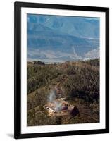 Smoke Rises from a Drilling Rig on the Roan Plateau-Peter M. Fredin-Framed Photographic Print
