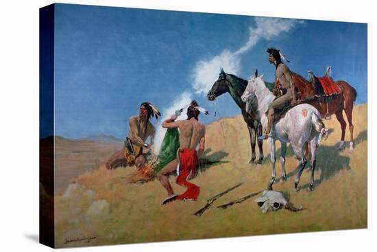 Smoke Signals-Frederic Sackrider Remington-Stretched Canvas