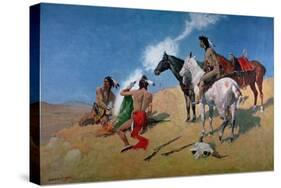 Smoke Signals-Frederic Sackrider Remington-Stretched Canvas